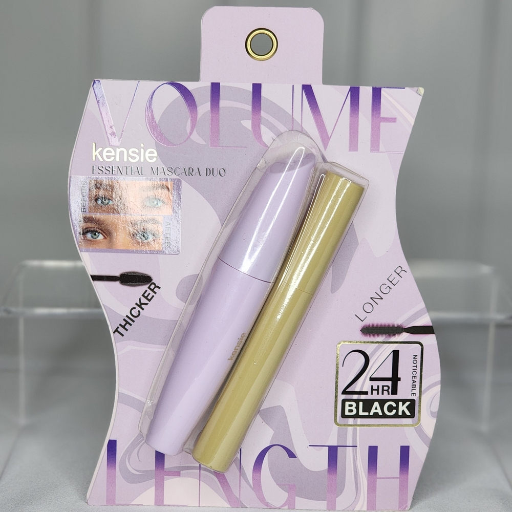 Kensie Essential Mascara Duo - Black and Gold